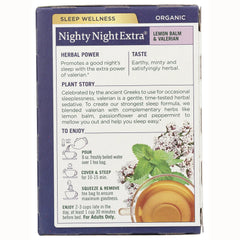 Organic Nighty Night Tea - Lemon Balm & Valerian