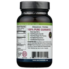100% Pure Cold-Pressed Black Cumin Seed Oil
