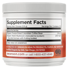 Organic Reishi Coffee Colombian - Freeze-Dried w/Reishi Mushroom