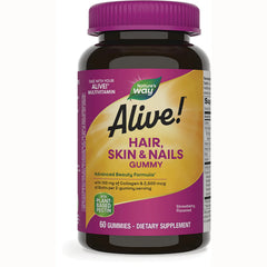 Alive! Hair, Skin & Nails Gummies - Strawberry