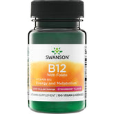 Vitamin B12 with Folate - Strawberry Flavor