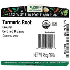 Organic Ground Turmeric Root