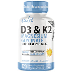 Nutri D3 & K2 Magnesium Glycinate