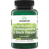 High Absorption Ashwagandha & Black Pepper - Featuring BioPerine