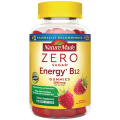 Zero Sugar Energy B12 Gummies - Raspberry