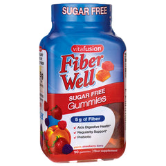 Fiber Well Sugar Free Gummies - Peach, Strawberry, Berry