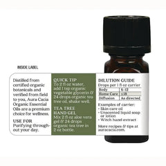 Organic Tea Tree Pure Essential Oil