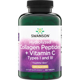 Hydrolyzed Collagen Peptides + Vitamin C Types I and III