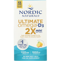 Ultimate Omega-D3 2X Mini Soft Gels - Lemon