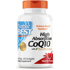 High Absorption CoQ10 with BioPerine 100mg Softgels