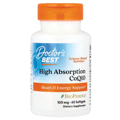 High Absorption CoQ10 with BioPerine 100mg Softgels