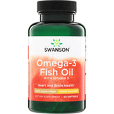 Omega-3 Fish Oil with Vitamin D - Lemon Flavored