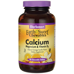 EarthSweet Chewables Calcium Magnesium, Vitamin D3-Orange Vanilla
