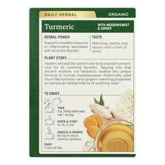 Organic Turmeric with Meadowsweet & Ginger Tea