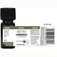 Organic Lemongrass Pure Essential Oil
