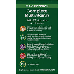 Alive! Max 6 Potency Adult Complete Multivitamin - No Added Iron