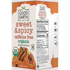 Sweet & Spicy Flavored Herbal Tea - Caffeine Free, Organic