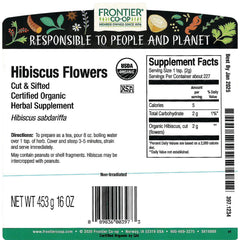 Organic Hibiscus Flower - Cut & Sifted