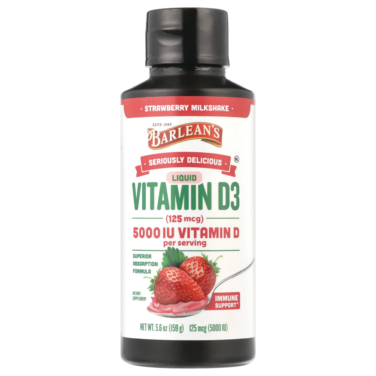 Liquid Vitamin D3 - Strawberry Milkshake