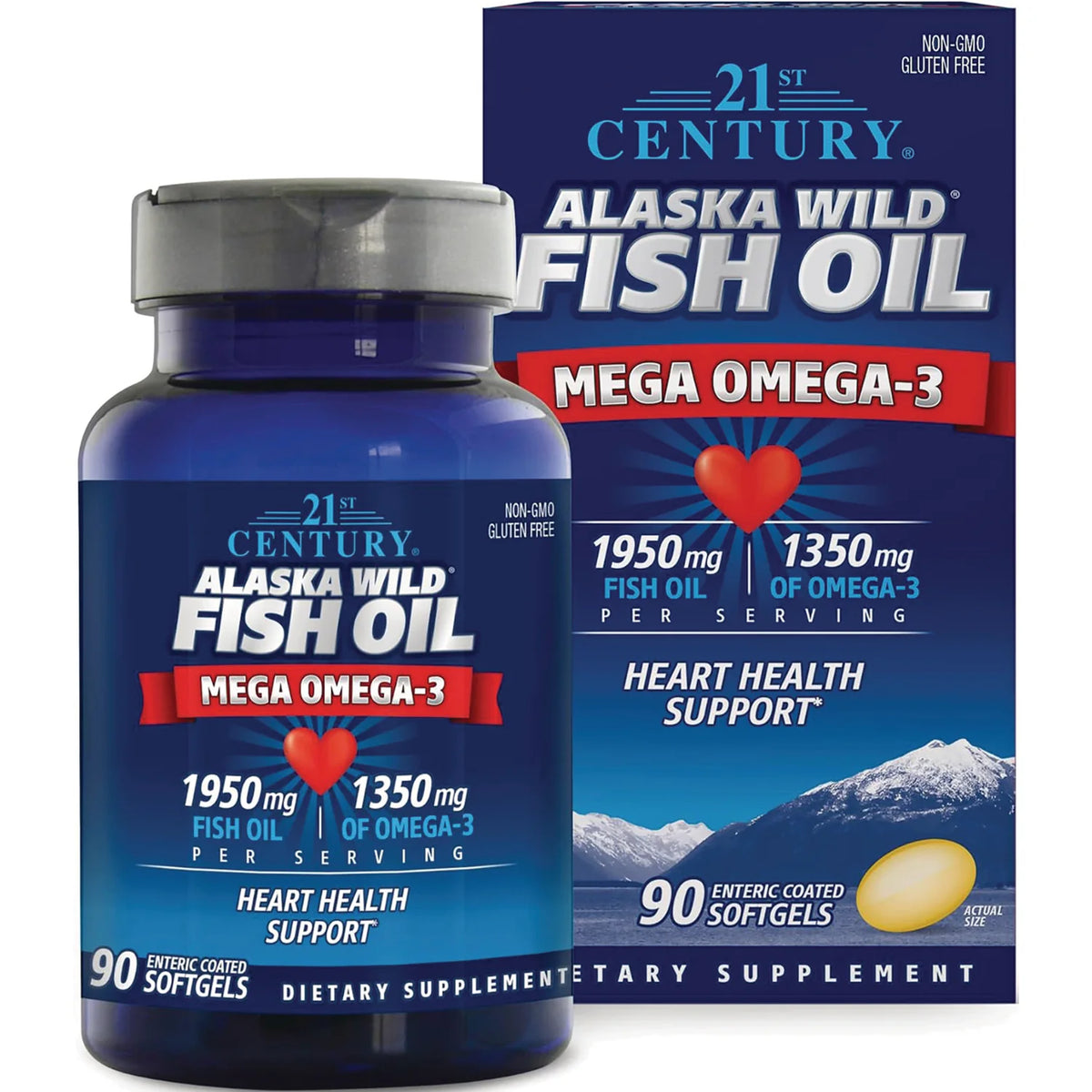 Alaska Wild Fish Oil Mega Omega-3