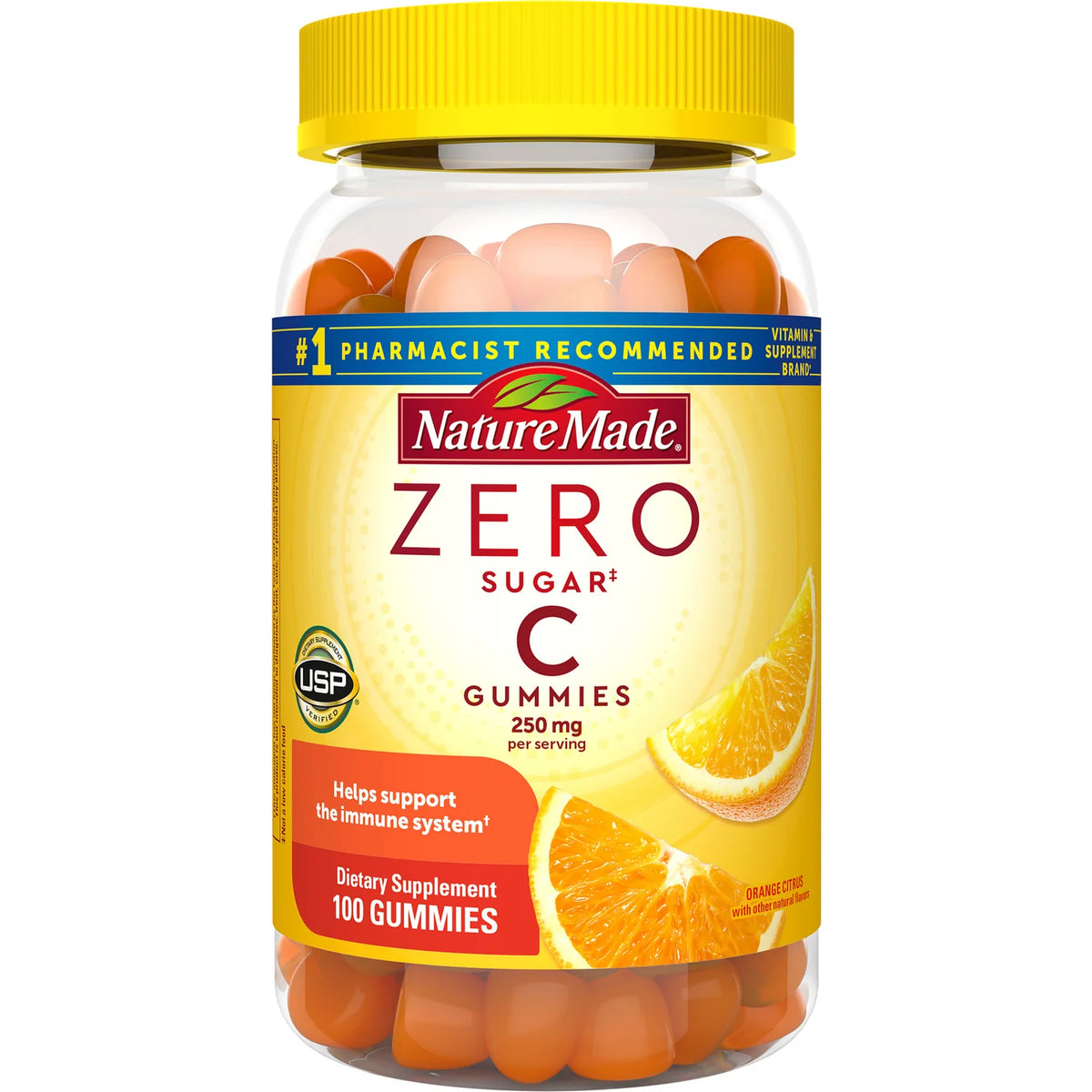 Zero Sugar Vitamin C Gummies - Orange Citrus