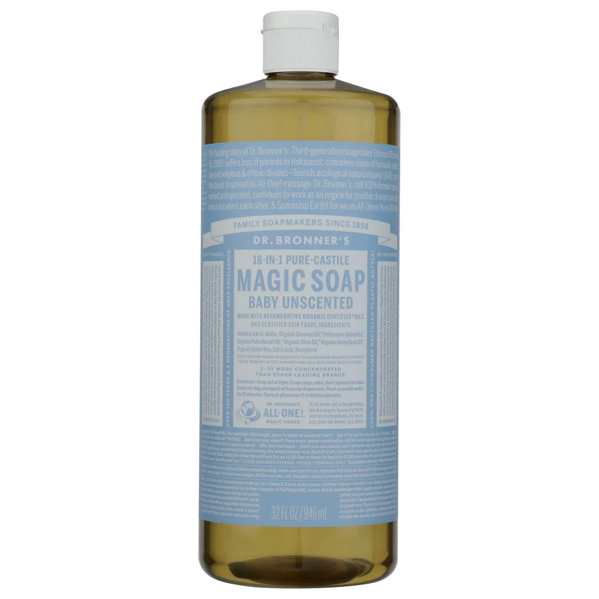 18-in-1 Pure-Castile Magic Soap - Baby Unscented