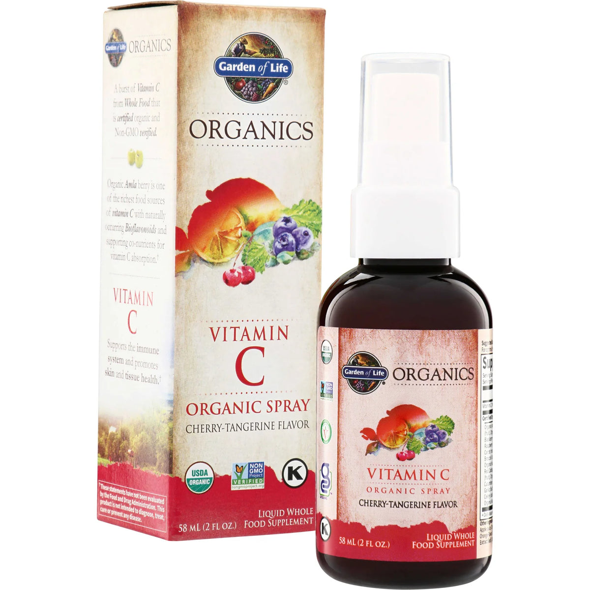Vitamin C Organic Spray - Cherry Tangerine