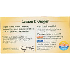 Herbal Tea Lemon & Ginger Naturally Caffeine Free