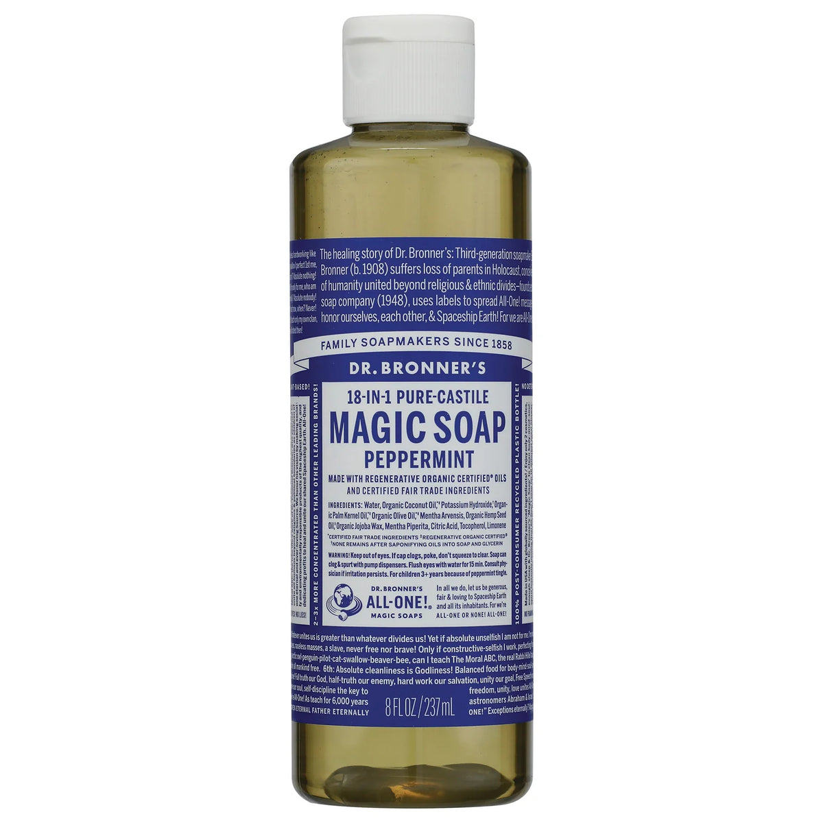 18-in-1 Pure-Castile Magic Soap - Peppermint