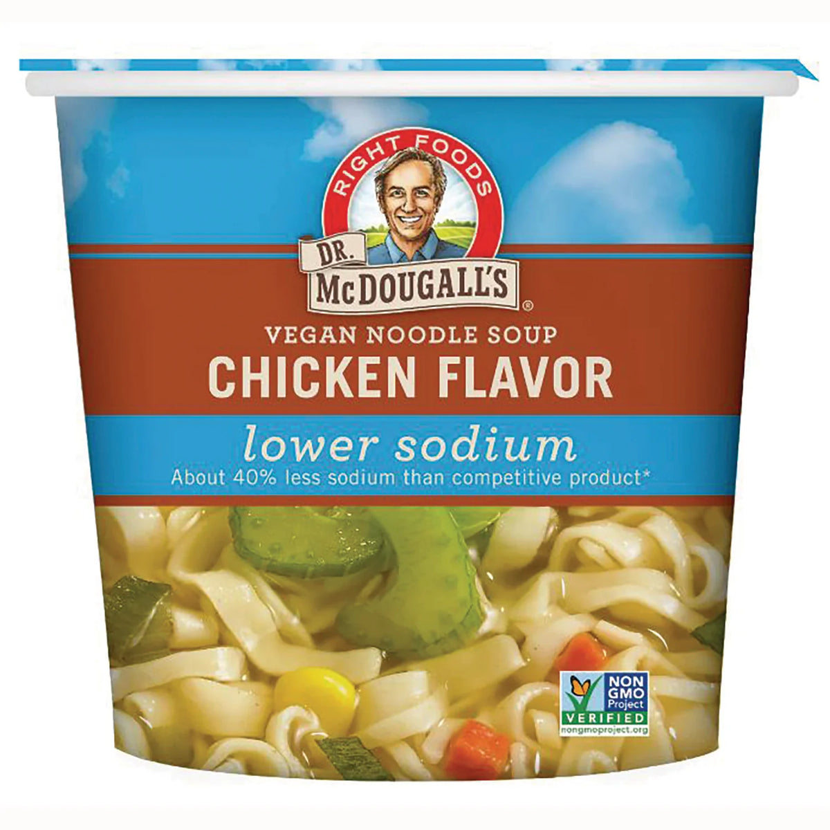Vegan Chicken Flavor Noodle Soup Lower Sodium