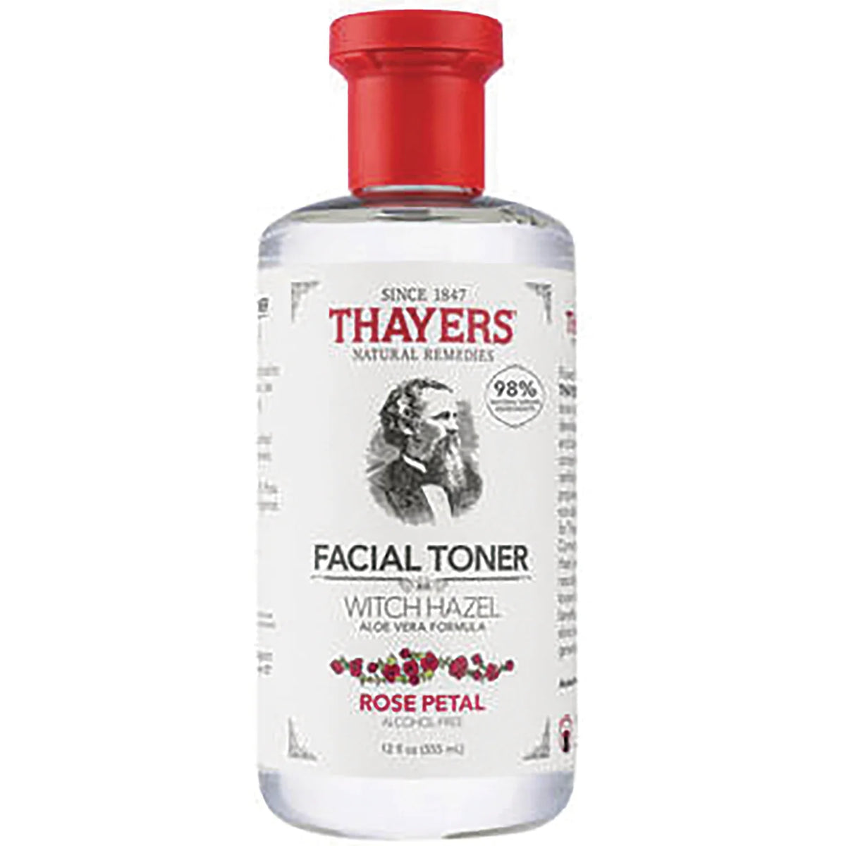 Facial Toner Witch Hazel Aloe Vera Formula - Rose Petal