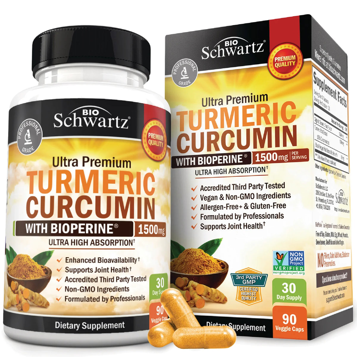 Ultra Premium Turmeric Curcumin with Bioperine
