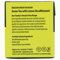 Green Tea with Lemon Decaffeinated