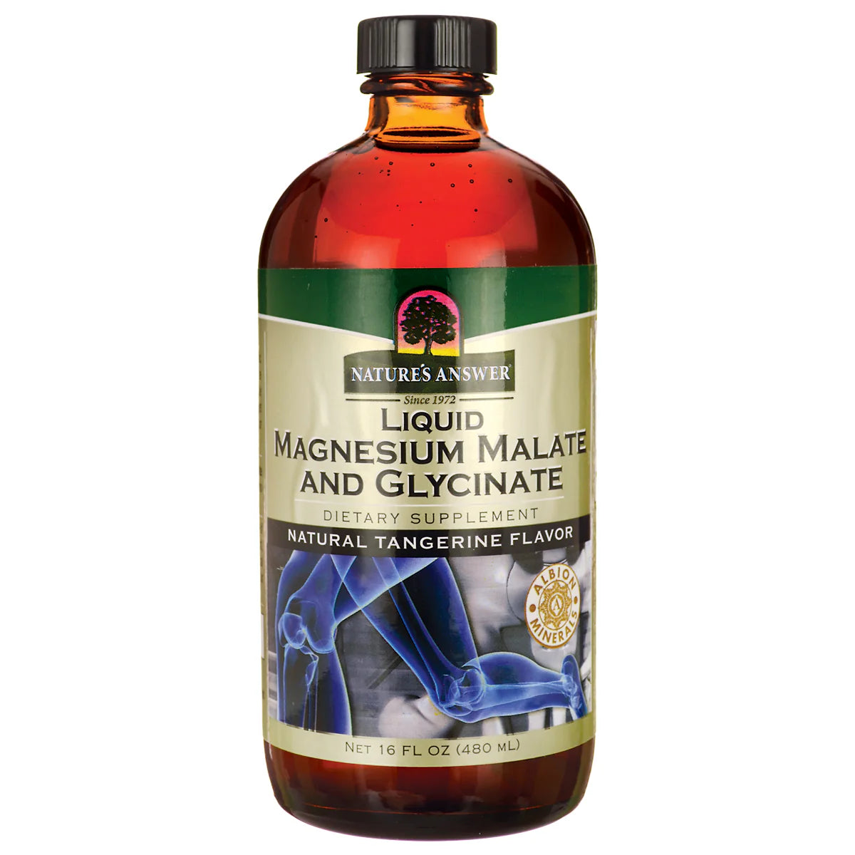 Liquid Magnesium Malate and Glycinate - Natural Tangerine