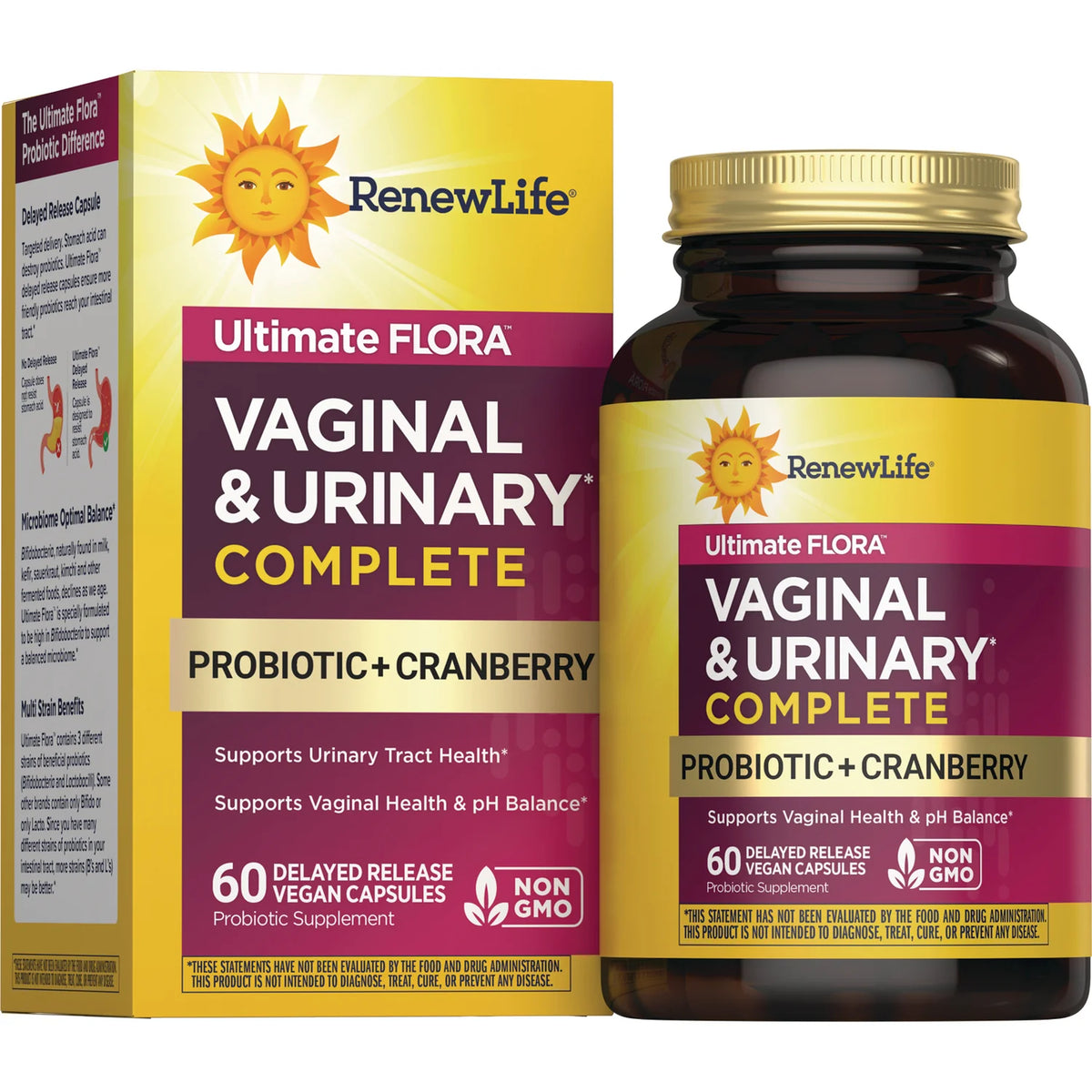 Ultimate Flora Vaginal & Urinary Complete Probiotic + Cranberry