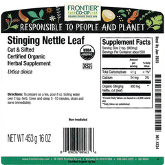 Organic Stinging Nettle Leaf - Cut & Sifted