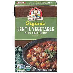 Organic Lentil Vegetable with Kale Soup