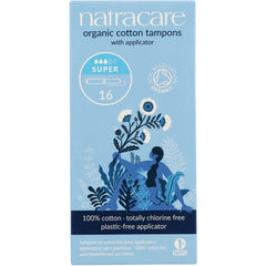 Organic Cotton Tampons with Applicator - Super