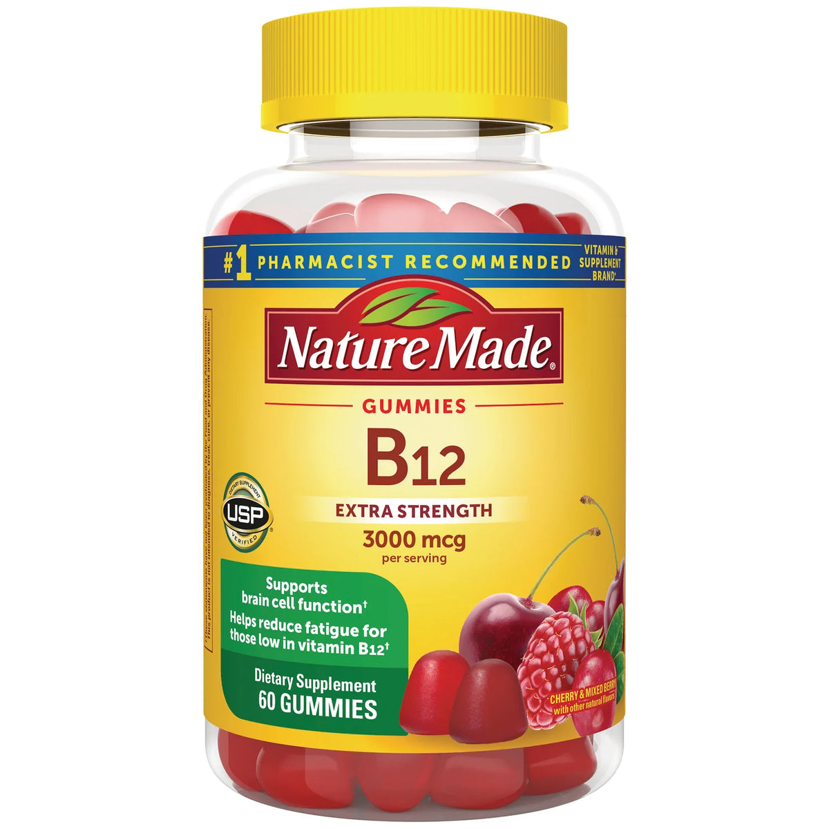 B12 Extra Strength Gummies - Cherry & Mixed Berry