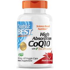 High Absorption CoQ10 with BioPerine 100mg Veggie Caps