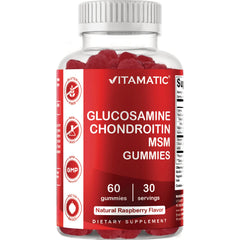 Glucosamine Chondroitin MSM Gummies - Raspberry