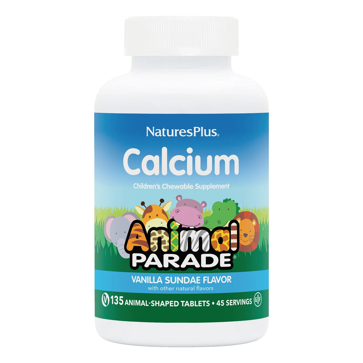 Animal Parade Calcium Children's Chewable - Vanilla Sundae