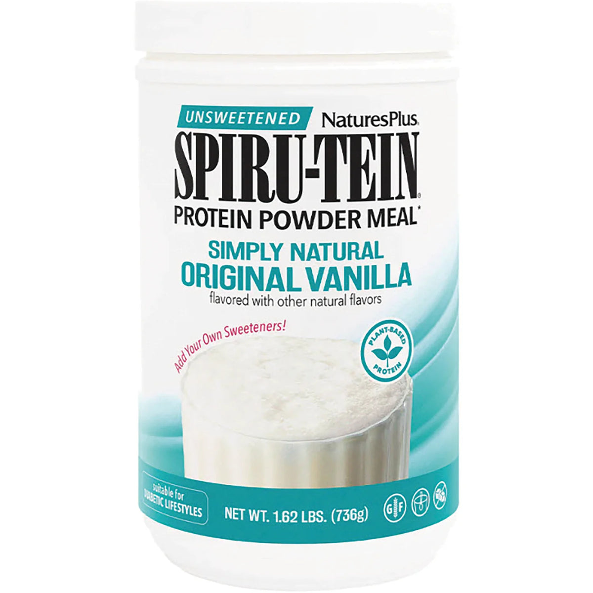 Unsweetened Spiru-Tein Protein Powder Meal - Original Vanilla