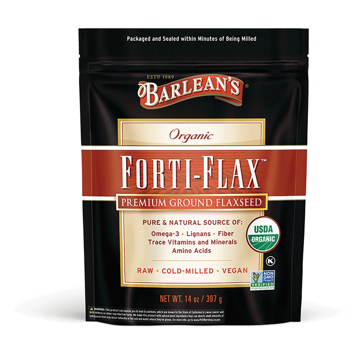 Organic Forti-Flax Premium Ground Flaxseed
