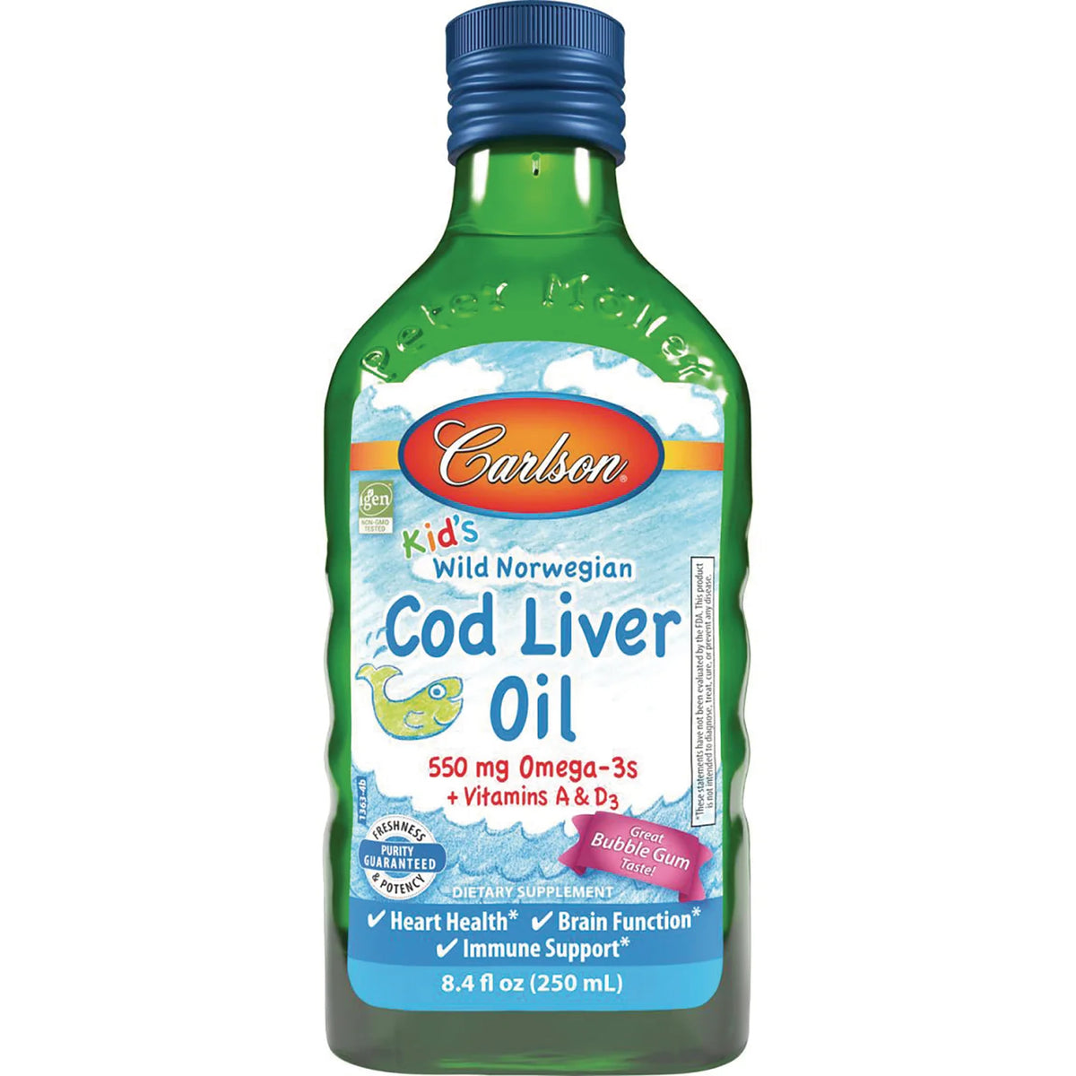 Kid's Wild Norwegian Cod Liver Oil - Bubble Gum