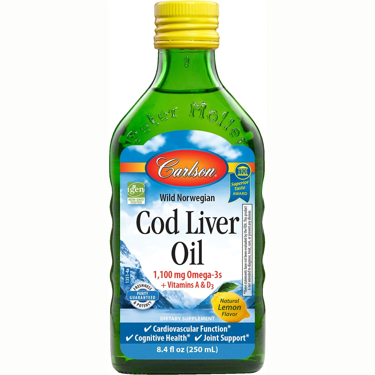 Wild Norwegian Cod Liver Oil - Lemon