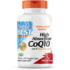 High Absorption CoQ10 with BioPerine 100mg Veggie Caps