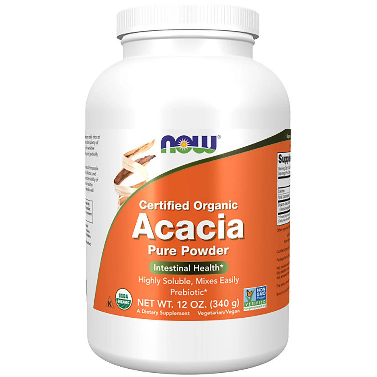 Certified Organic Acacia Fiber Pure Powder
