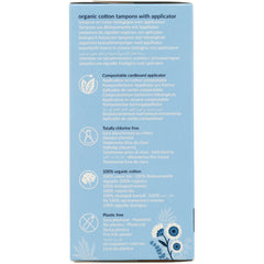 Organic Cotton Tampons with Applicator - Super