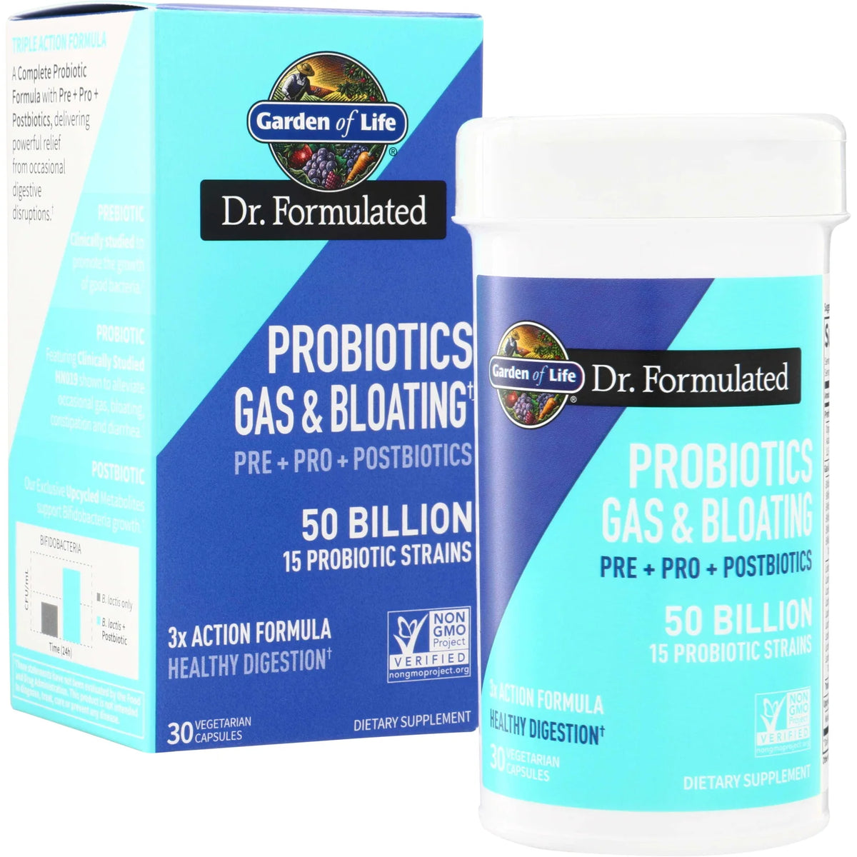 Dr. Formulated Probiotics, Gas & Bloating